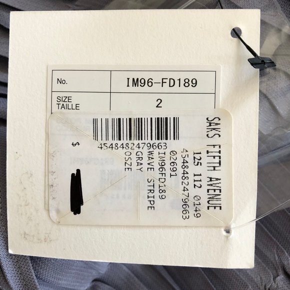 NWT Issey Miyake wave stripe pale grey cardigan blouse - Picture 11 of 13